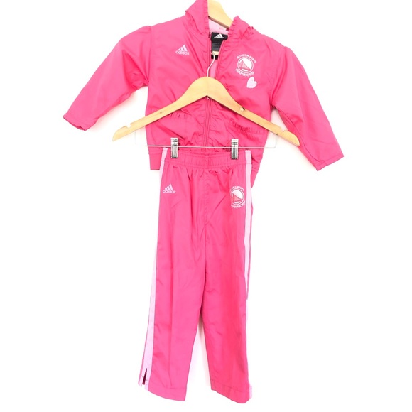 adidas Other - Girls Pink Warriors 2-Piece Track Suit Adidas